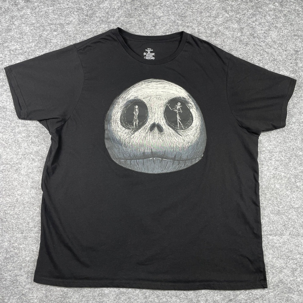 Jack Skellington Sally Nightmare Before Christmas T-Shirt Mens 2XL Black Disney
